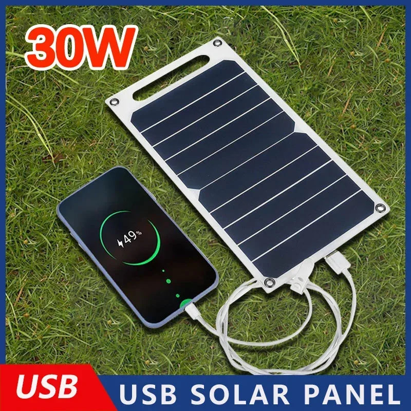 Panel Solar Portátil USB para Cargar Dispositivos